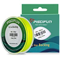 Piscifun Línea de pesca- hilo trenzado para pesca con mosca- 9 y 13-60 kg- 91-44 y 274-32 m- color amarillo fluorescente…